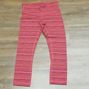 Lululemon Wunder Under Striped Crops
